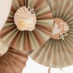 Hängande Dekorationer Solfjäder Baby Girl 3-pack