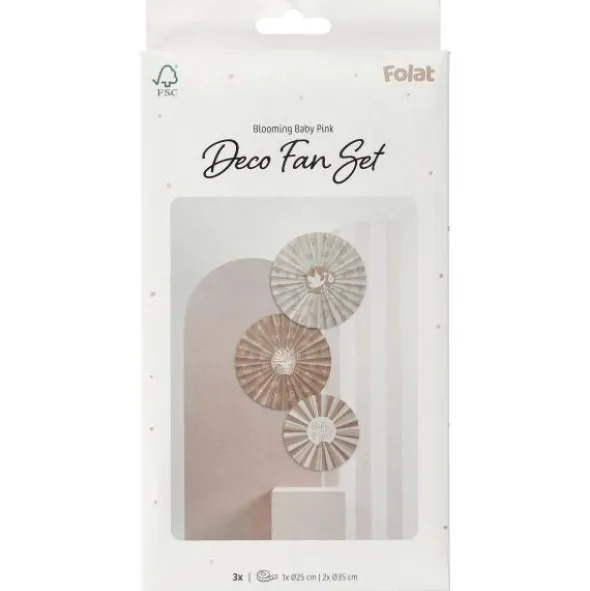 Hängande Dekorationer Solfjäder Baby Girl 3-pack
