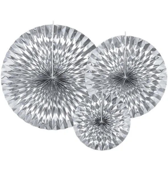 Hängande Dekorationsrosetter Silver