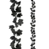 Hängande Girlang med Svarta Blad (175 cm)