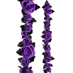 Hängande Girlang Rosor Lila (160 cm)