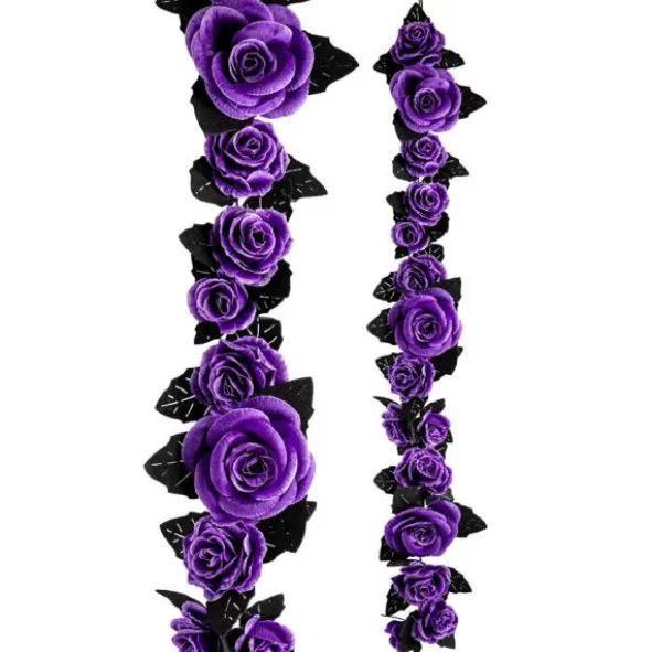 Hängande Girlang Rosor Lila (160 cm)