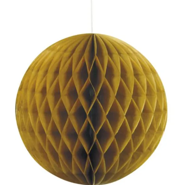 Hängande Honeycomb Boll Guld