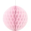 Hängande Honeycomb Boll Ljusrosa