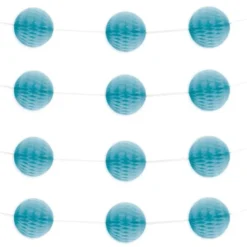 Hängande Honeycomb Dekorationer Blå