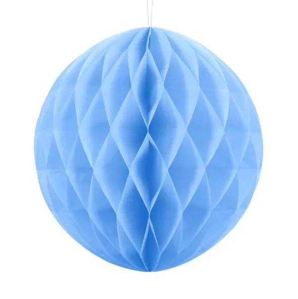 Hängande Honeycomb Ljusblå 30 cm