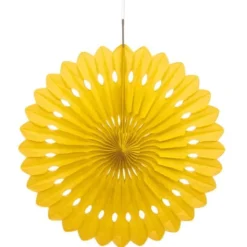 Hängande Honeycomb Solfjäder Gul