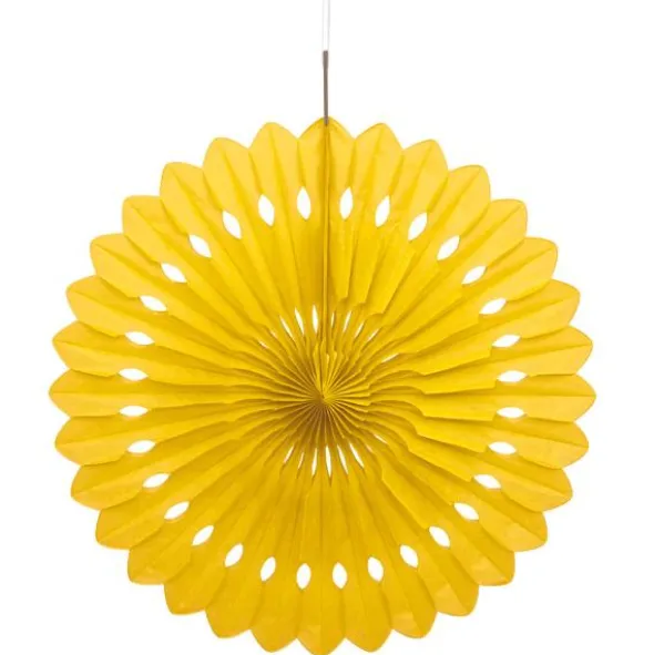Hängande Honeycomb Solfjäder Gul