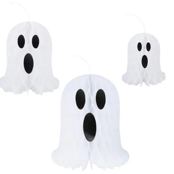 Hängande Honeycomb Spöken 3-pack