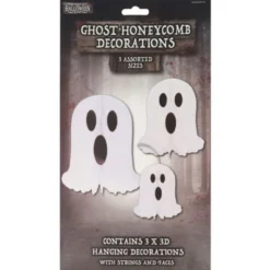 Hängande Honeycomb Spöken 3-pack