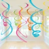 Hängande Swirls Dekorationer Färgglada