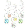 Hängande Swirls 30 år Confetti Birthday