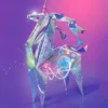 Holografisk Enhörnings Light Up Origami Pyssel