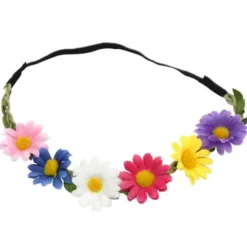 Hårband med Färgglada Blommor