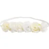 Hårband med Vita Blommor