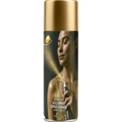 Hår- och Kroppsfärg Glitter Spray Guld