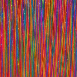 Hårslingor Glitter Flerfärgad (3-pack/͏50 cm)