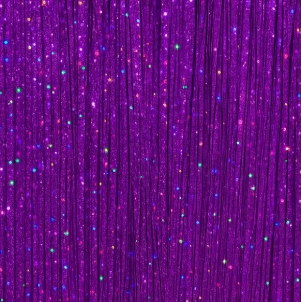 Hårslingor Glitter Lila (3-pack/͏50 cm)