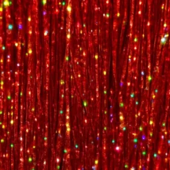 Hårslingor Glitter Röd (3-pack/͏50 cm)