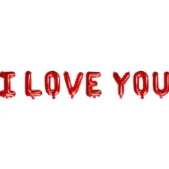 I Love You Ballonggirlang Röd