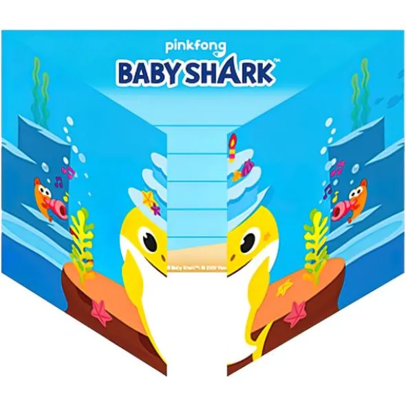 Inbjudningskort Baby Shark Party