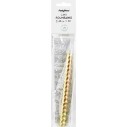 Isfackla Holografisk Guld 18 cm