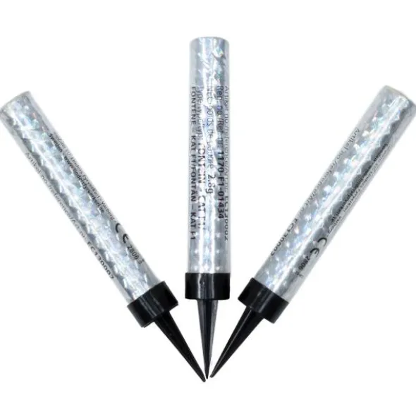 Isfacklor Holografisk Silver 10-pack