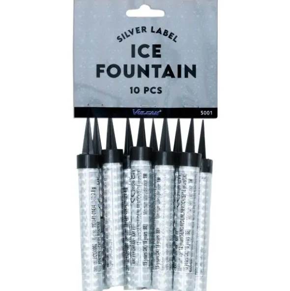 Isfacklor Holografisk Silver 10-pack