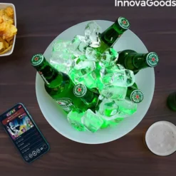 Ishink med Högtalare och LED-Belysning