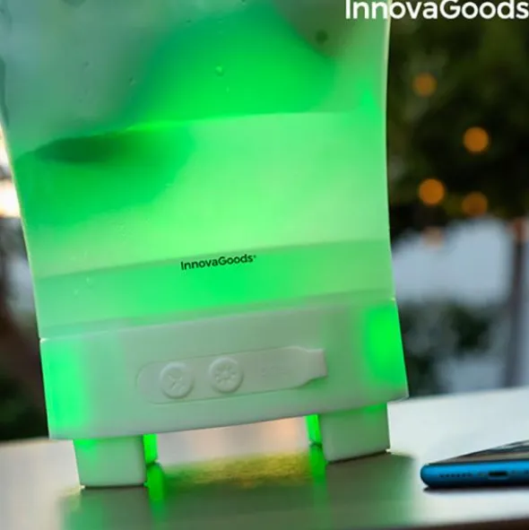 Ishink med Högtalare och LED-Belysning