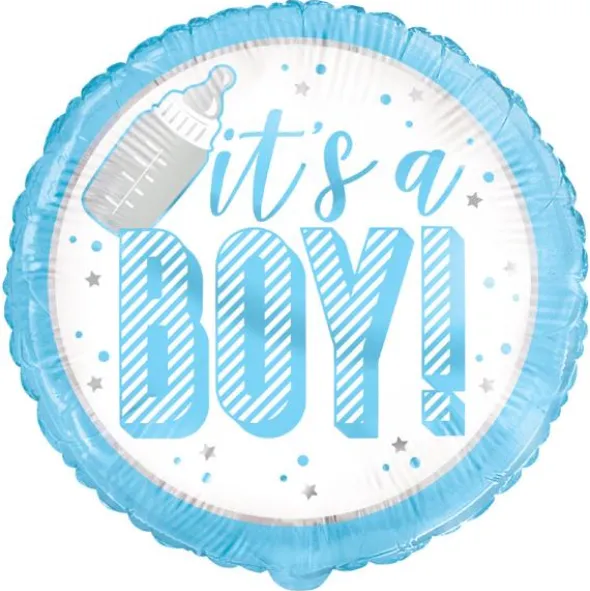 It's a Boy Folieballong Blå & Vit