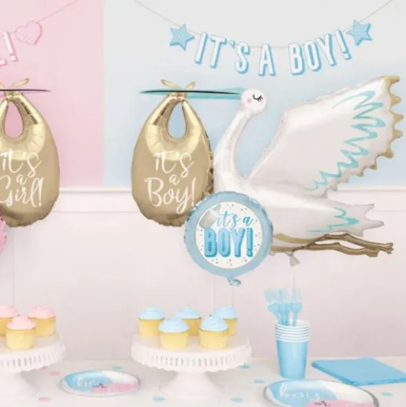 It's a Boy Folieballong Stork