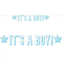It's a Boy Girlang Blå & Vit