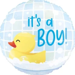 It's a Boy med Badanka Rund Folieballong