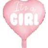 It's A Girl Hjärtformad Ballong