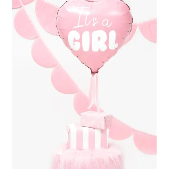 It's A Girl Hjärtformad Ballong