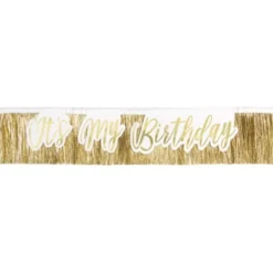 It's My Birthday Ordensband med Fransar Guld