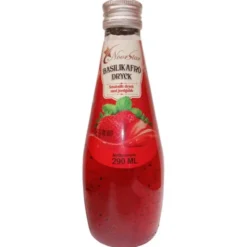 Jordgubbsdryck med Basilikafrön 290 ml