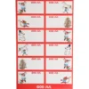 Juletiketter Pippi Långstrump 60-pack