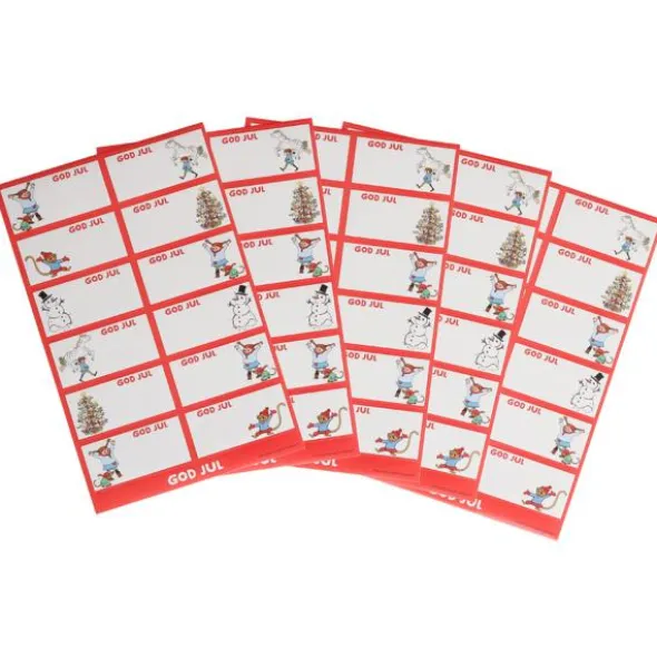 Juletiketter Pippi Långstrump 60-pack