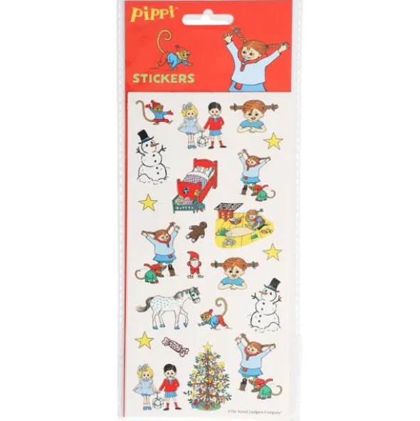 Julklistermärken Pippi Långstrump 66-pack