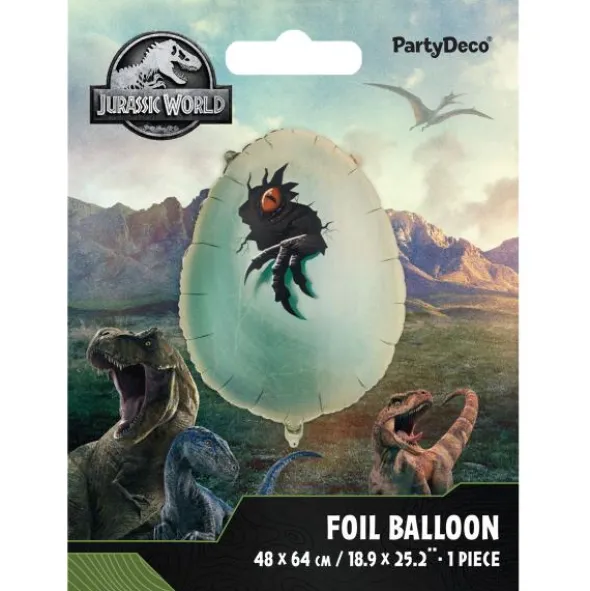 Jurassic World Dinosaurieägg Folieballong 48 x 64 cm