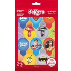 Justice League Ätbara Cupcake Dekorationer