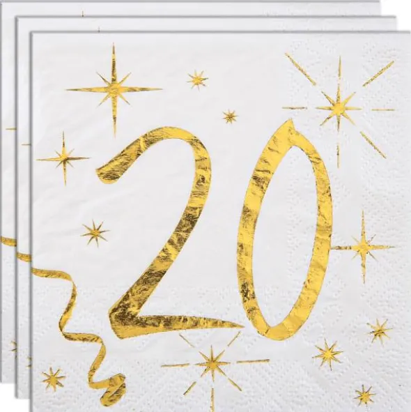 Kaffeservetter 20 År Sparkle