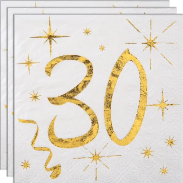 Kaffeservetter 30 År Sparkle