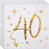 Kaffeservetter 40 År Sparkle