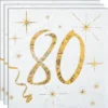 Kaffeservetter 80 År Sparkle