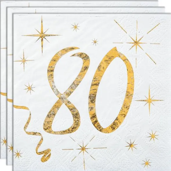 Kaffeservetter 80 År Sparkle