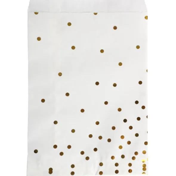 Kalaspåsar med Guldprickar 8-pack