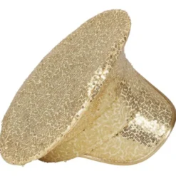 Kaptensmössa med Paljetter Guld